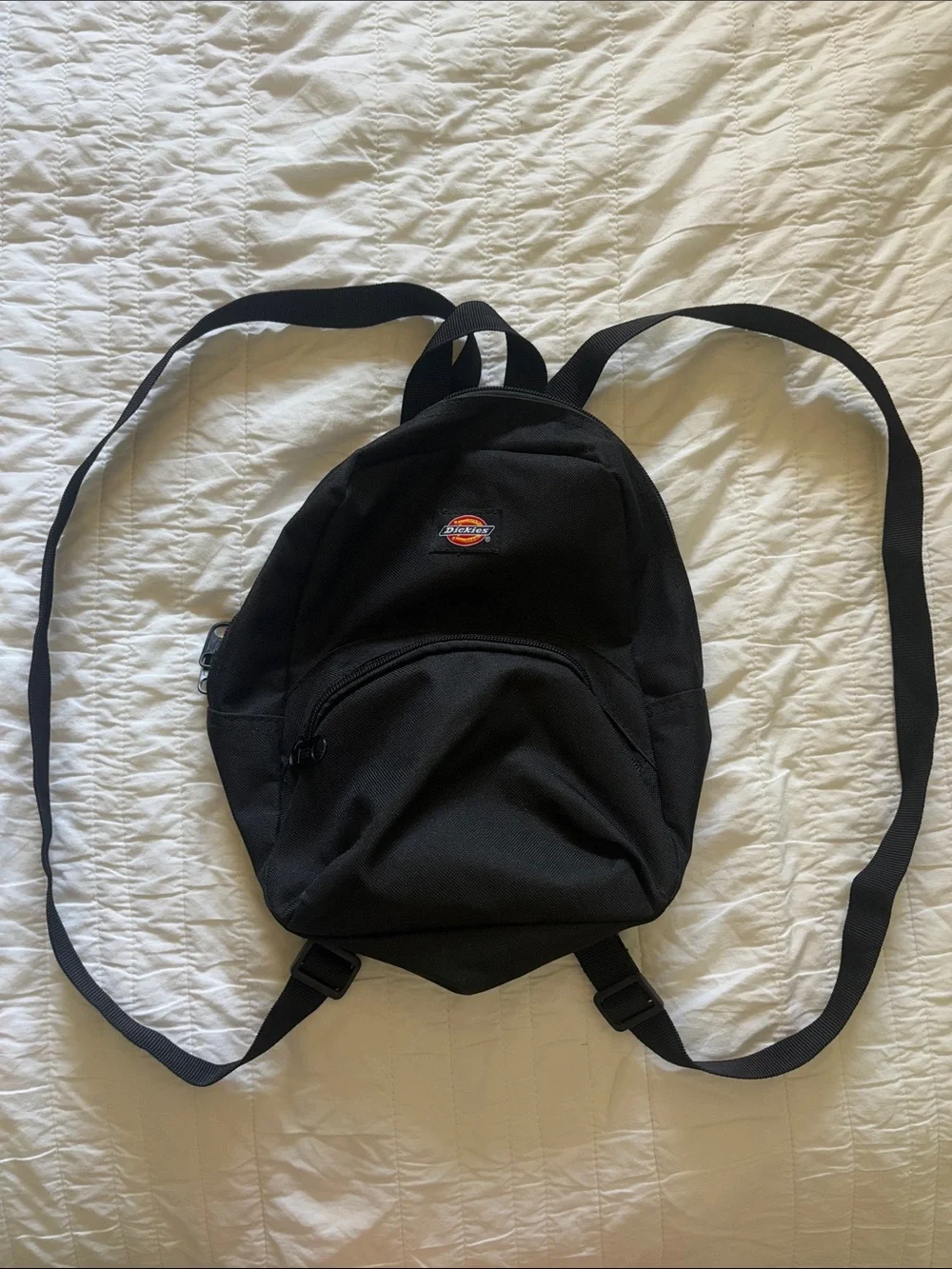 Dickies Black Compact Backpack with Front Pocket